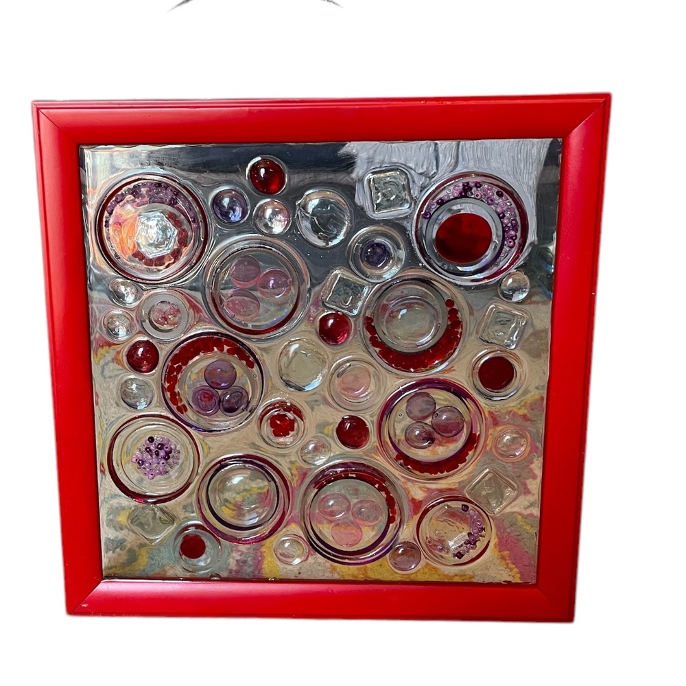 Ergamoca Art Unique Art Glass Block Hanging Art